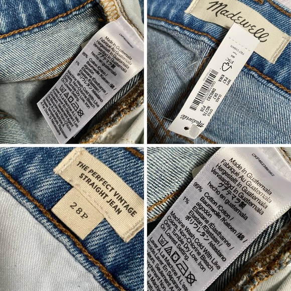 NWT Madewell The Perfect Vintage Straight Distressed Jeans - Picture 4 of 12